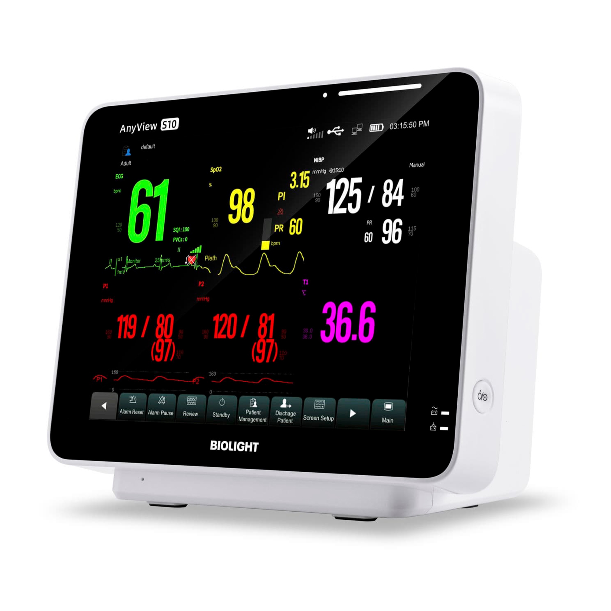 Монитор пациента Biolight AnyView S10
